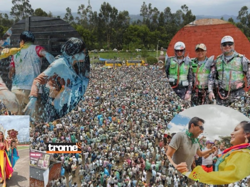 Miles de personas son captados por cámaras en los carnavales de Cajamarca: “La fiesta más alegre del Perú”